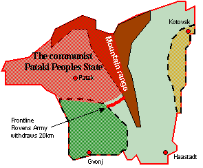 Maps links to the story behind the forty year communist rebellion in Rovens
