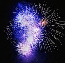 Fireworks mark the birth of a new nation